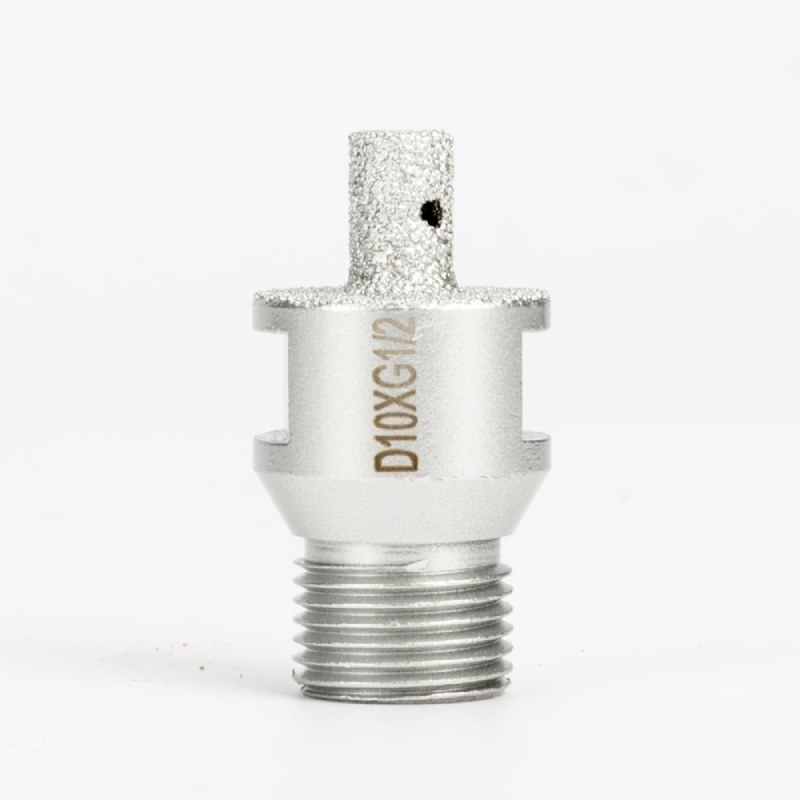 Vacuum brazed finger bit for marble and limestone